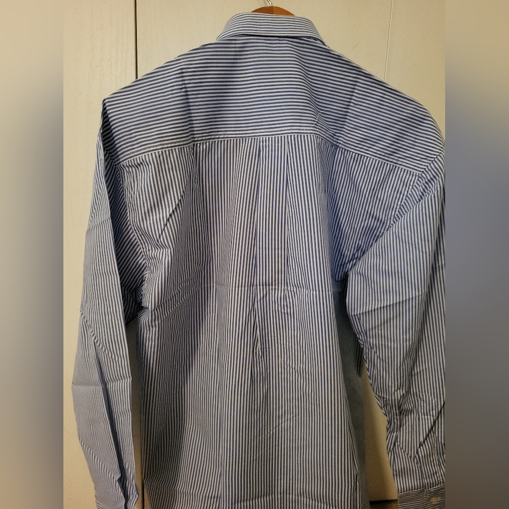NWT Alberto Dalla Chiara Design Men's Stripe Button Up Dress Shirt Sz 40 (M) - Picture 2 of 6